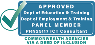 Approved 
            DEEWR PRN25117 ICT Consultancy Panel Member. All Commonwealth Agencies Welcome via a Deed of Inclusion.